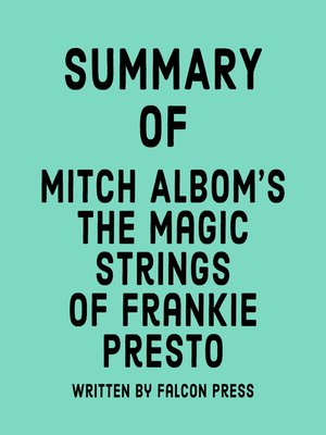 cover image of Summary of Mitch Albom's the Magic Strings of Frankie Presto